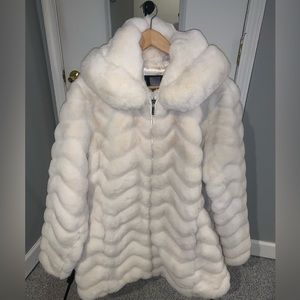 Showstopping White Fur Coat